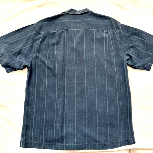 Tommy Bahama Men’s Silk Camp Shirt ~ Blue ~Large - Picture 2 of 3